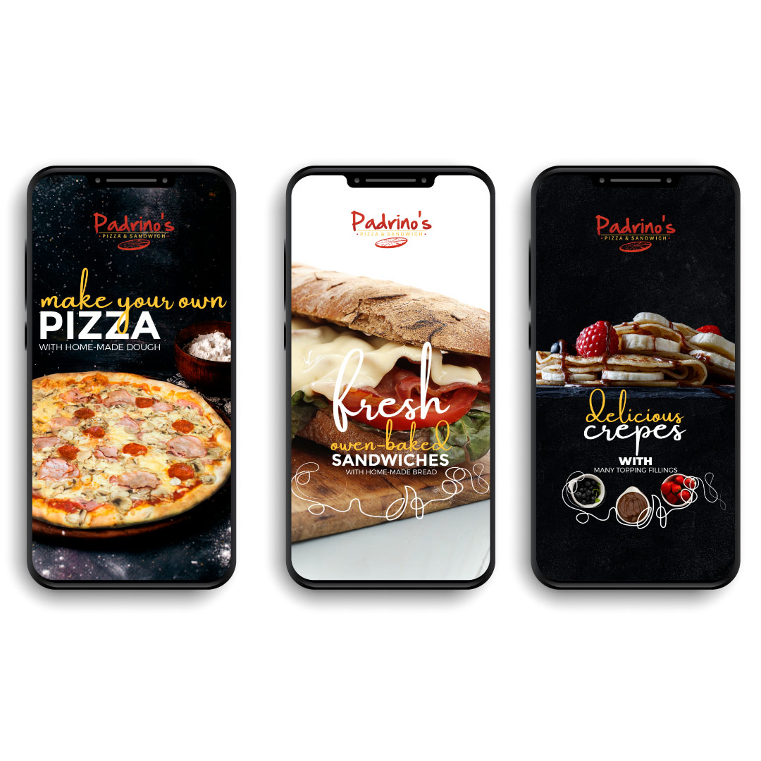 Padrinos Pizza Instagram Story